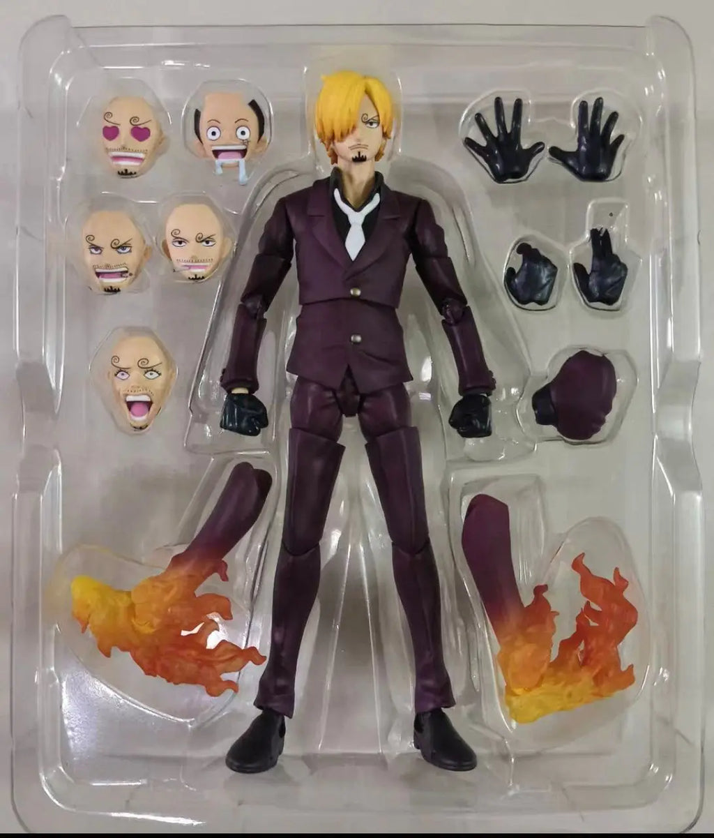 100% Original Bandai SH Figuarts SHF One Piece Sanji The Raid On Onigashima In Stock Anime Action Figure Model Toy Collection