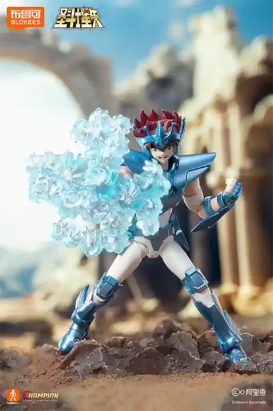 Original BLOKEES Saint Seiya Action Figure Aiolos Tenma Pegasus Beyond Version Toy Assembly Model Kit Figure Model Doll Kids