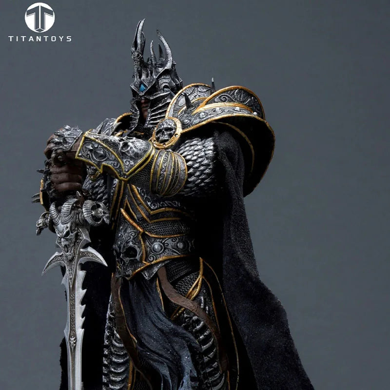 In Stock Original Titan Toys T001 Frost Knight Lich King 1/12 Action Figure Soldier Anime Model Statue Collection Toys Gifts