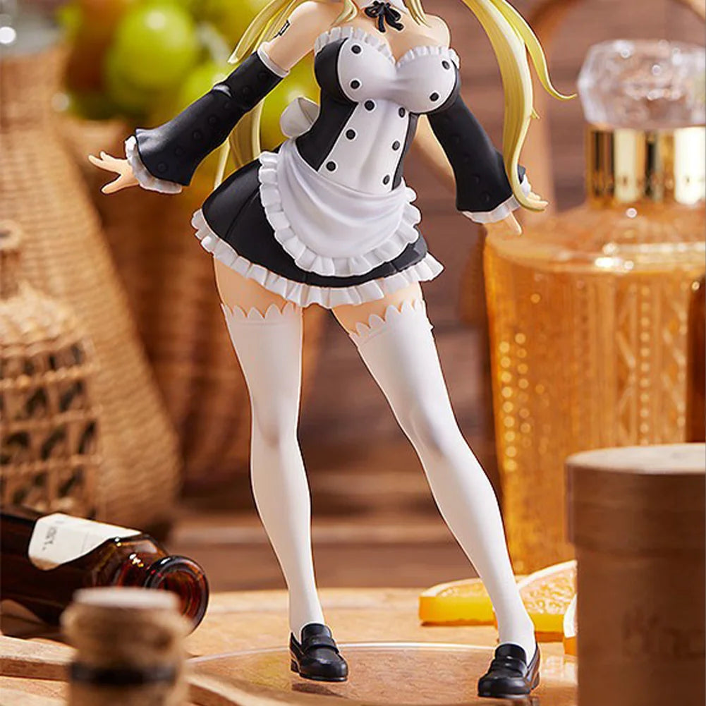 16см Луси Хартфилия Аниме Фигурка Дева Изправена Прислужница Рокля Модел Екшън Фигурка Луси Двойна Конска Опашка Статуя Кукла Декор Орнаменти