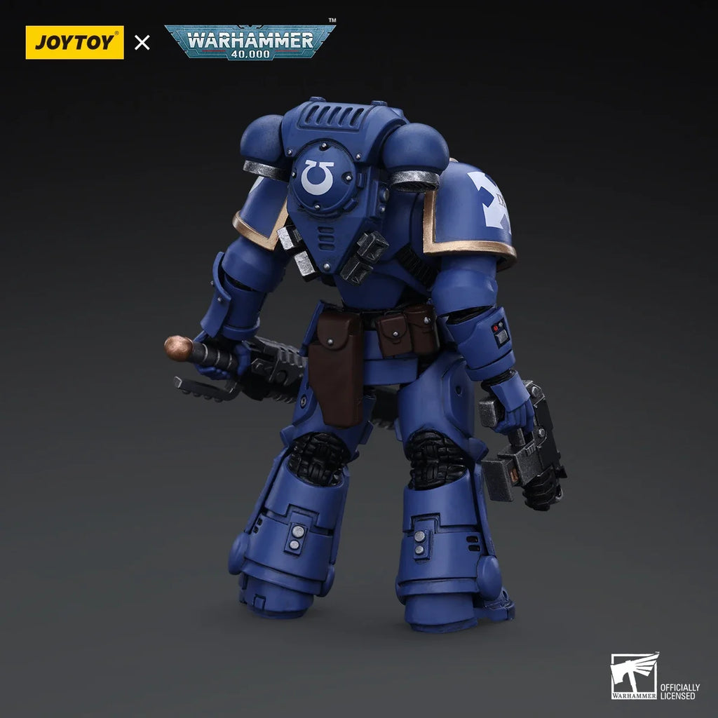 In Stock JOYTOY Warhammer 40K Motorcycle Space Marines Ultramarines Outriders Brother Catonus Action Figure Model Toy Dolls