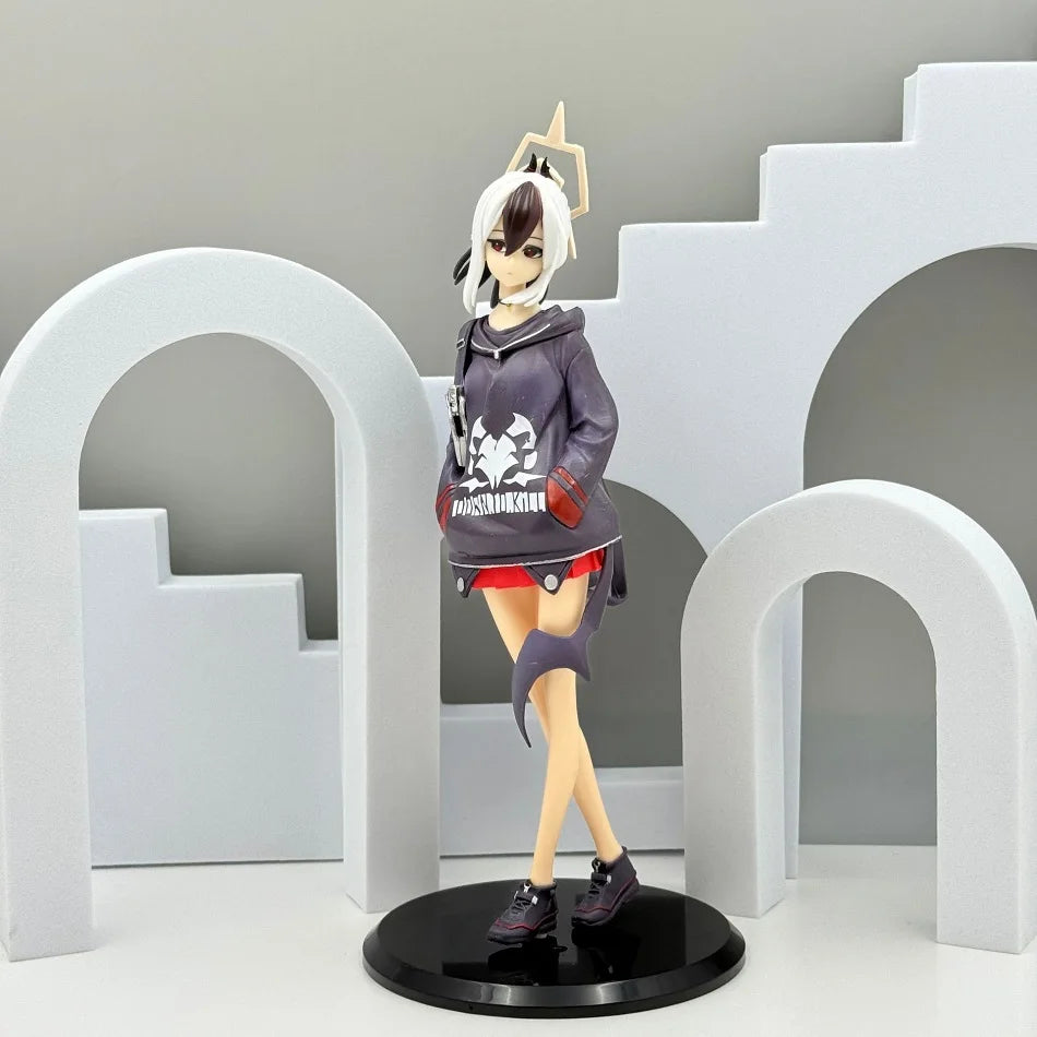 Anime Blue Archive Kayoko Figur Kapuzenpullover Kayoko Onikata Figur Schönes Mädchen Stehende Haltung Figur PVC Spielzeug Geschenke