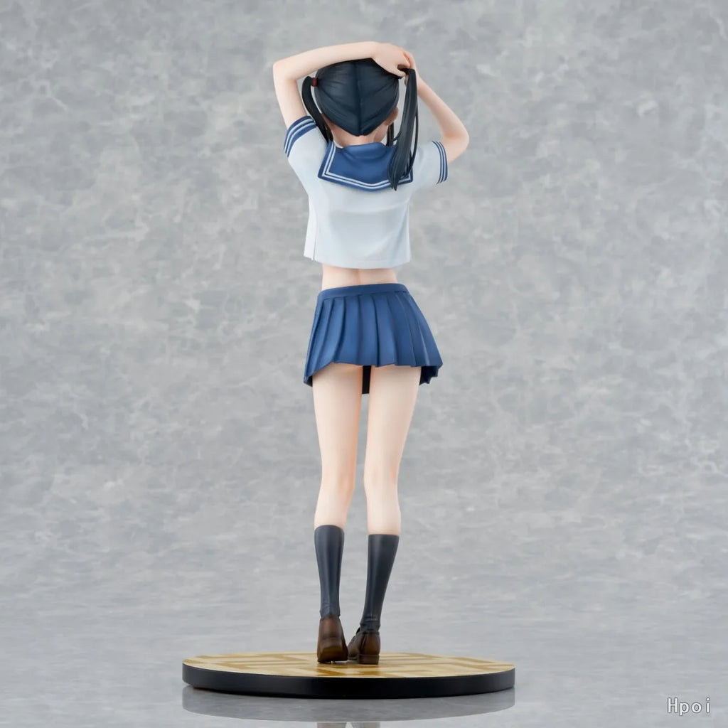 28CM Anime Sailor Fuku no Mannaka Union Figure Sailor Suit JK Dress Up Model Toy Clothes Detachable Standing Doll Action Figure