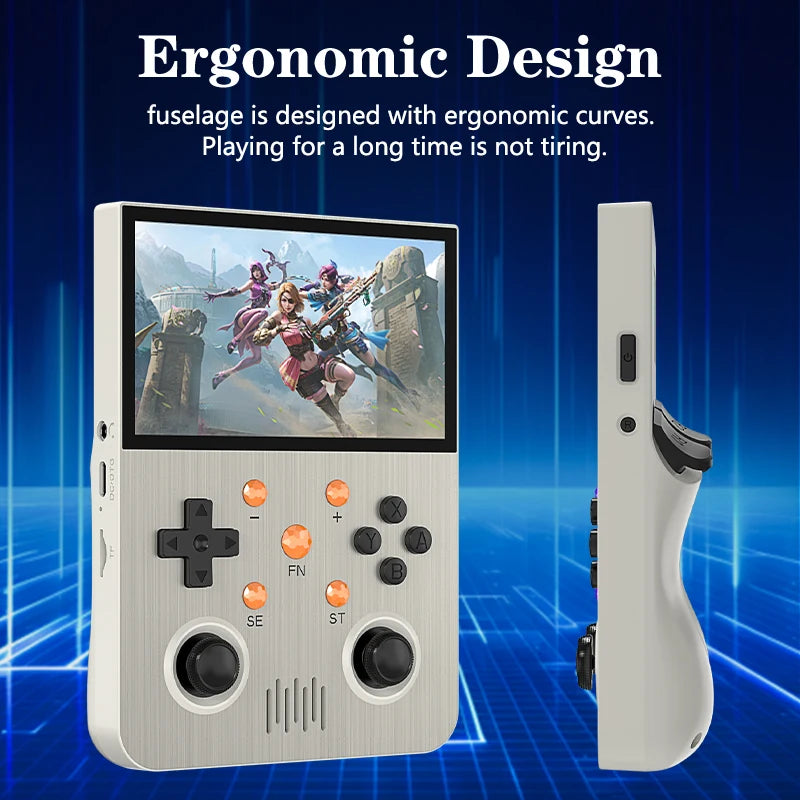 64G Retro Handheld Game Console 4.3 Inch IPS Screen 3000mAh Battery Linux System