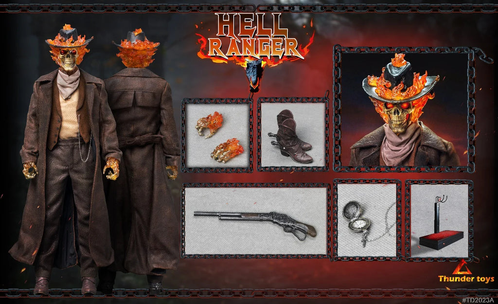 In Stock Thunder Toys TD2023A  TD2023B 1/6 Hell Ranger Figure Model 12 inch Male Soldier Action Doll for Collection