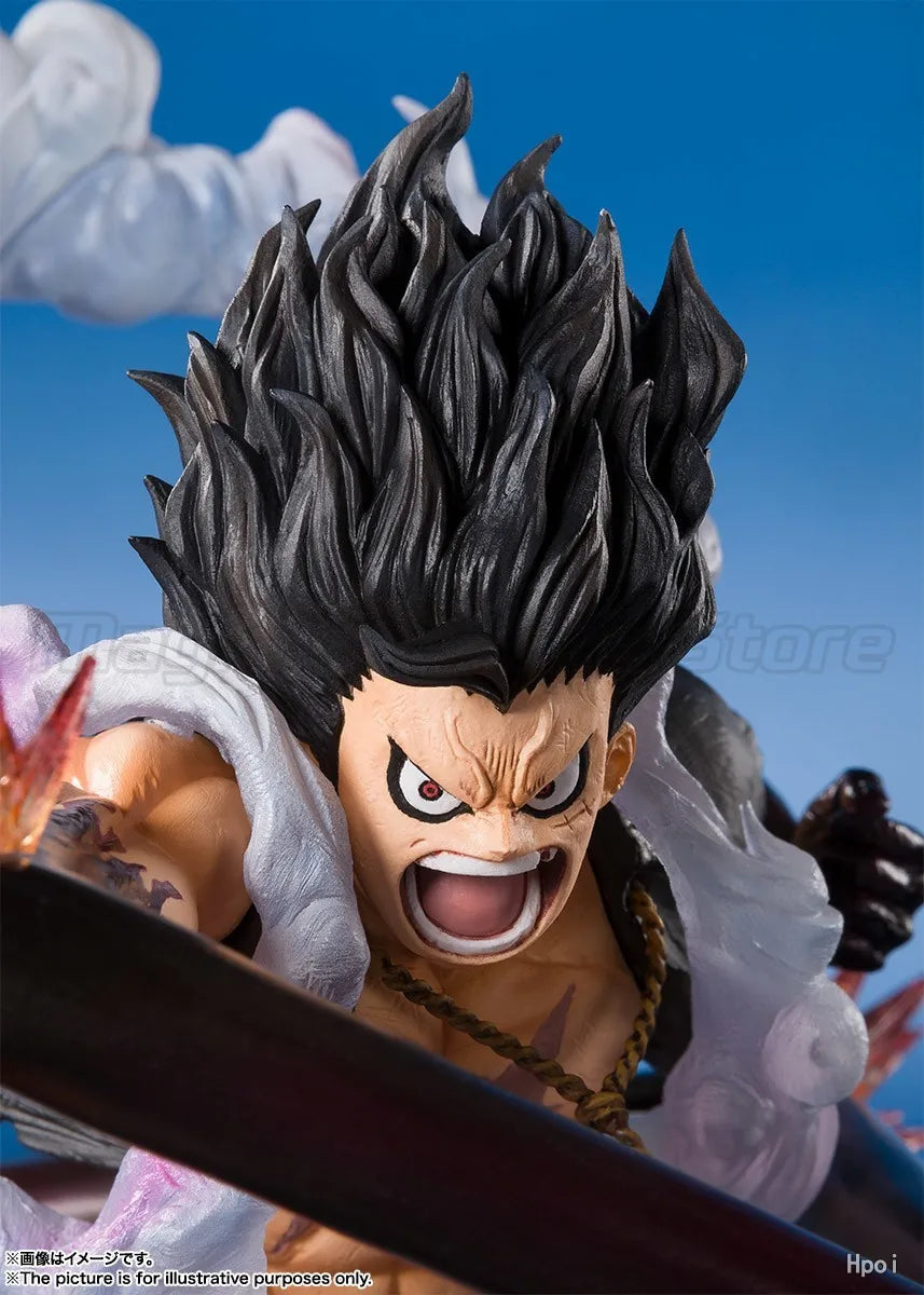 【MT】Original Bandai FiguartsZERO ONE PIECE Monkey D. Luffy Fourth Gear Great Snake Man · King Snake Action Figure Toy
