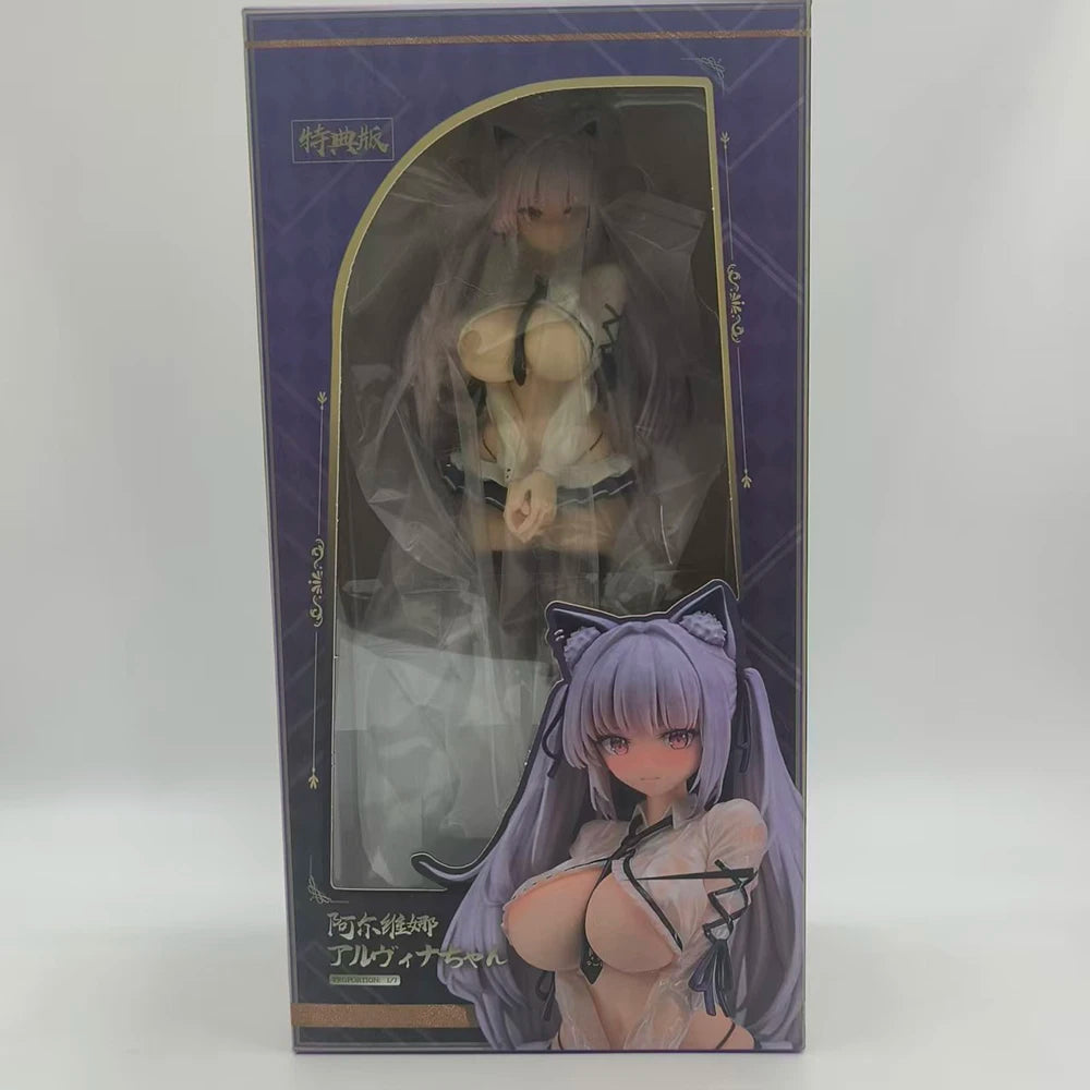 Alvina-chan 26CM Hentai Uniform Bunny Girl Action Figure PVC Anime Model Game Statue Adult Collectible Doll Toy Gift