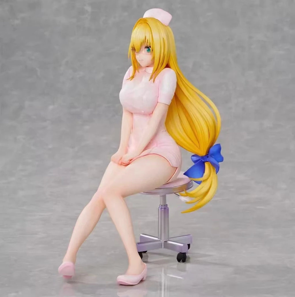 In Stock Original UnionCreative To Love-Ru Darkness Tearju Lunatique Nurse Series Animation Figure Collection Model Toys