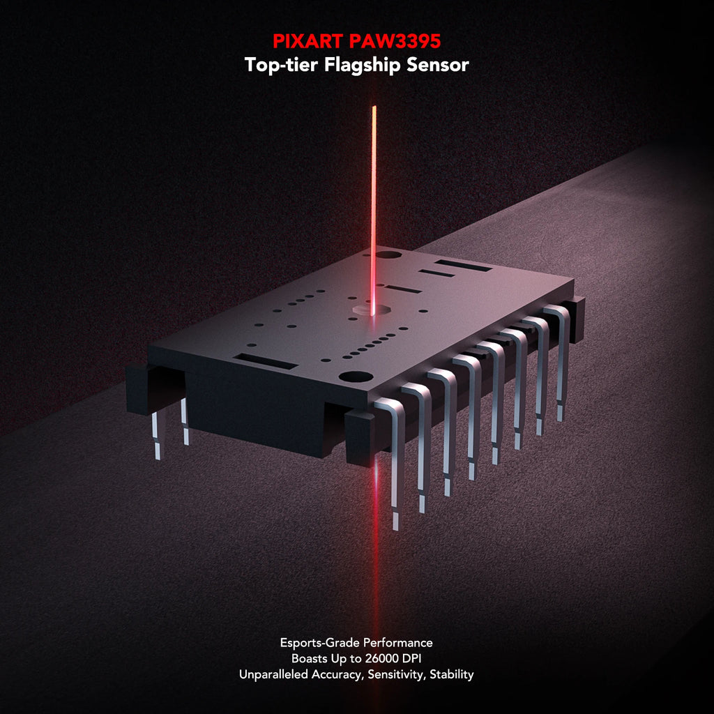 Kysona Jupiter Wireless Mouse PAW3395 Sensor 26000DPI Light Weight 49g 8khz Bluetooth Rechargeable Game Mouse For PC Laptop Gift