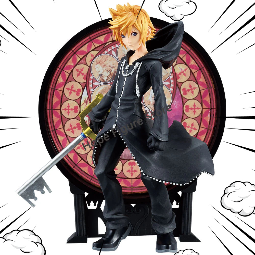 In Stock Original BANDAI Ichiban Kuji Linking Hearts Roxas Sora Figure Anime Model Kingdom Hearts Figure Genuine Toy