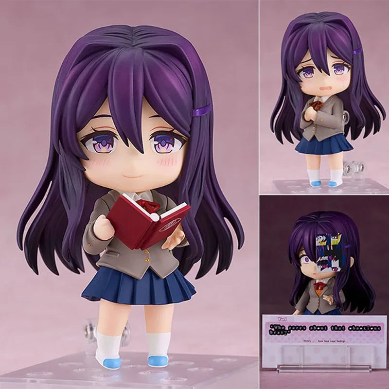 17cm POP UP PARADE Literature Club! Monika White Dress Anime Figure Sayori Action Figure Yuri/Natsuki Figure Model Doll Toy Gift