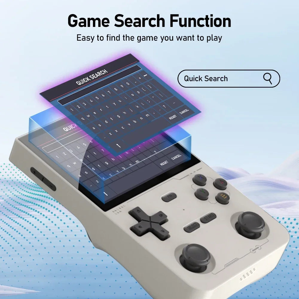 Retro Handheld K36 Videospielkonsole Linux-System 3,5 Zoll IPS-Bildschirm Tragbarer Pocket-Videoplayer 128 GB 22000+ Spiele Junge Geschenk