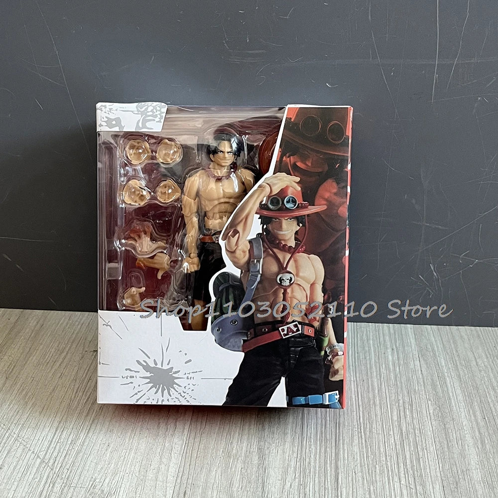 Anime SHF Portgas D Ace One Piece Fire Fist Ace Action Figure PVC Movable Collection Model Toys Doll Birthday Gifts