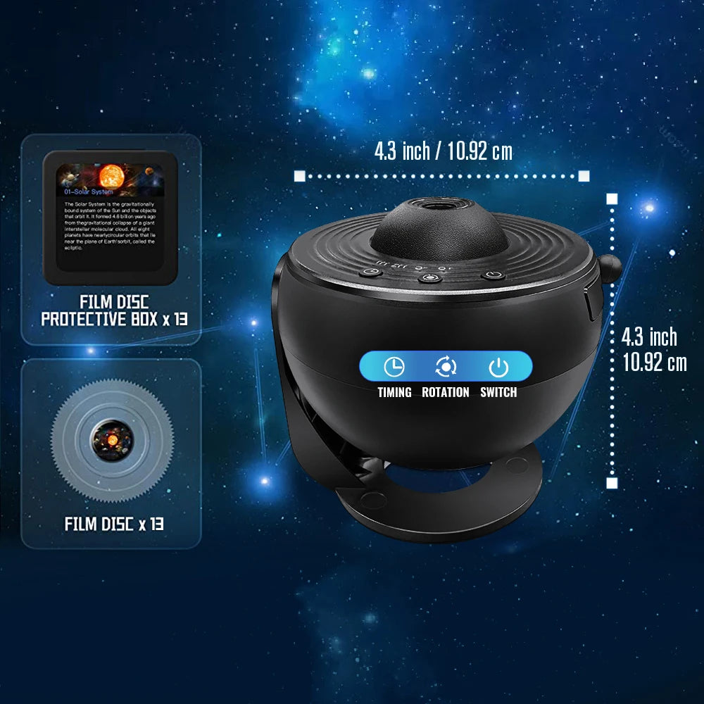 13-in-1-Sternenprojektor, Planetarium-Galaxieprojektor für Schlafzimmer, Aurora-Projektor, Nachtlichtprojektor für Kinder und Erwachsene
