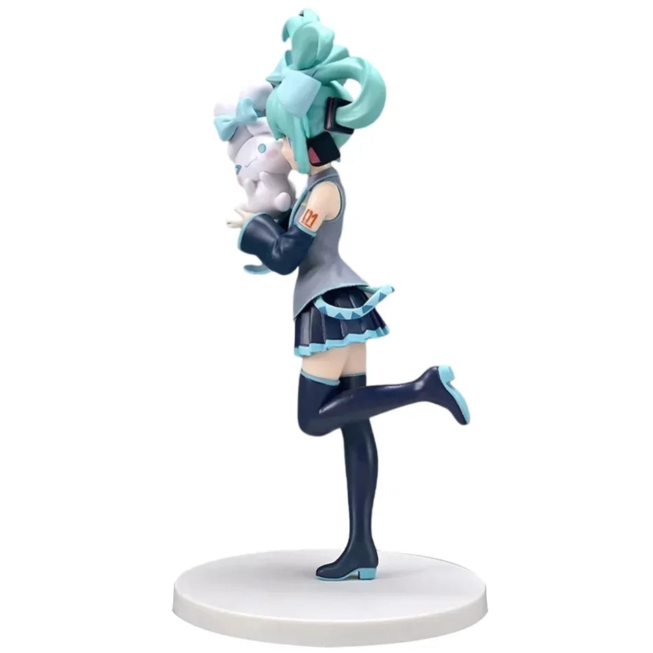 Anime schönes Mädchen Hatsune Miku handgefertigte Charaktermode Geburtstags- und Weihnachtsgeschenk Hatsune Miku PVC-Modell Desktop-Dekoration