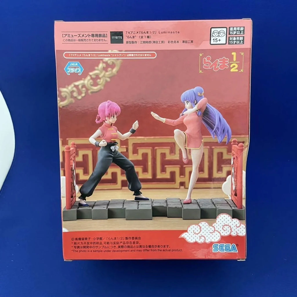 Original SEGA Ranma 1/2 Luminasta Shampoo Tendou Akane Saotome Ranma 19Cm Kawaii Doll Action Figure PVC Model Collectible Toys