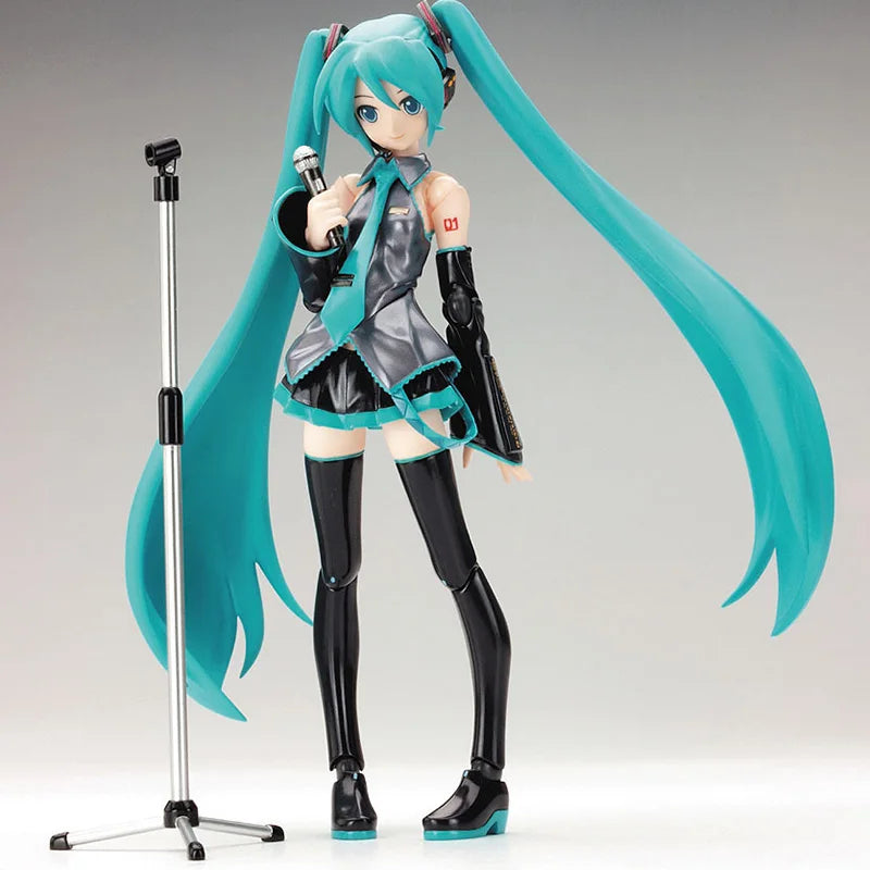 Anime FIGMA Hatsune Miku Actionfiguren Bewegliche Gelenke Enthalten Die Requisiten Desktop-Dekoration Sammlung PVC Modell Spielzeug Kinder Geschenke