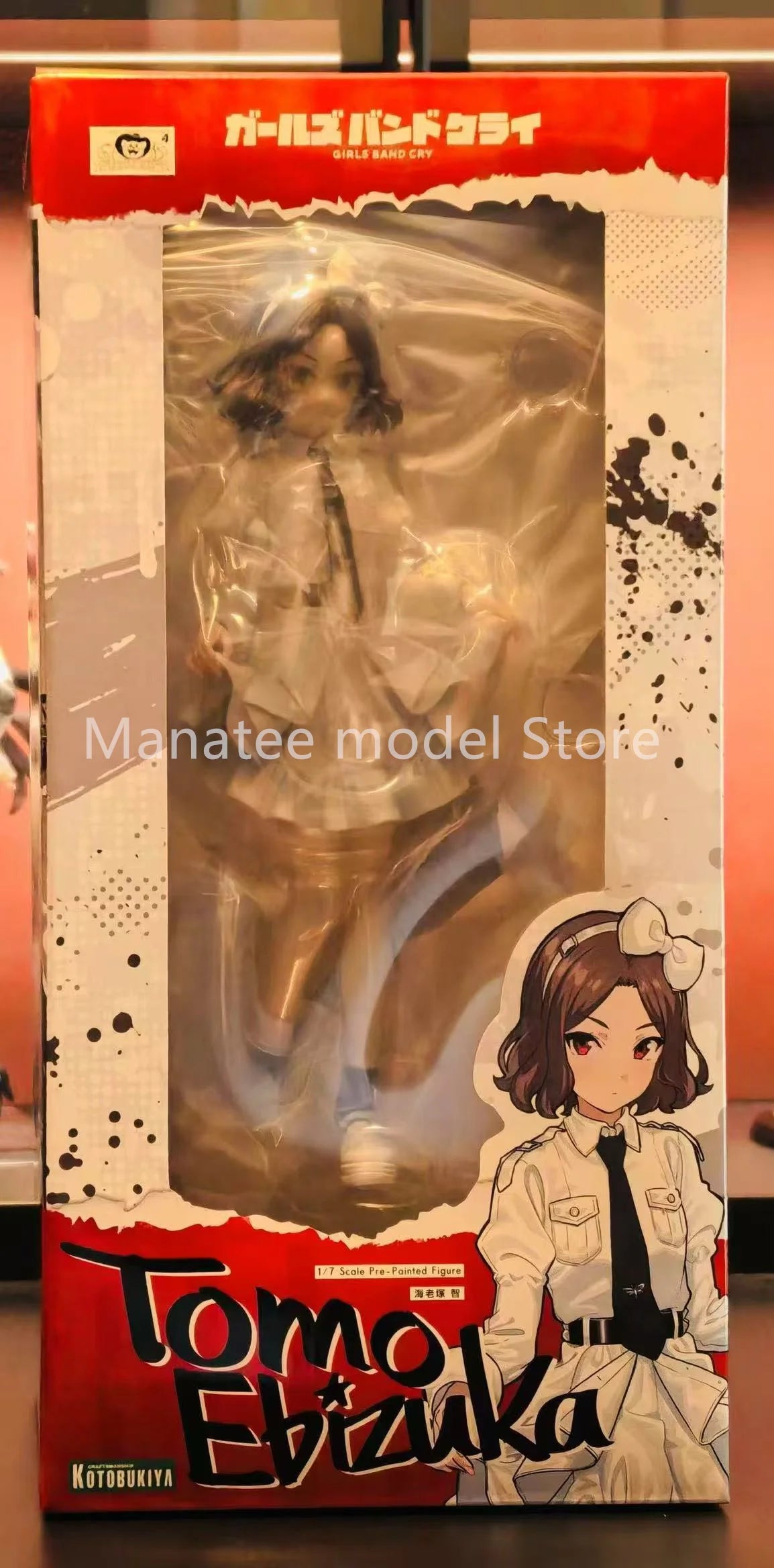  Kotobukiya Original Girls Band Cry Tomo Ebizuka 1/7 PVC Action Figure Anime Model Toys Collection Doll Gift
