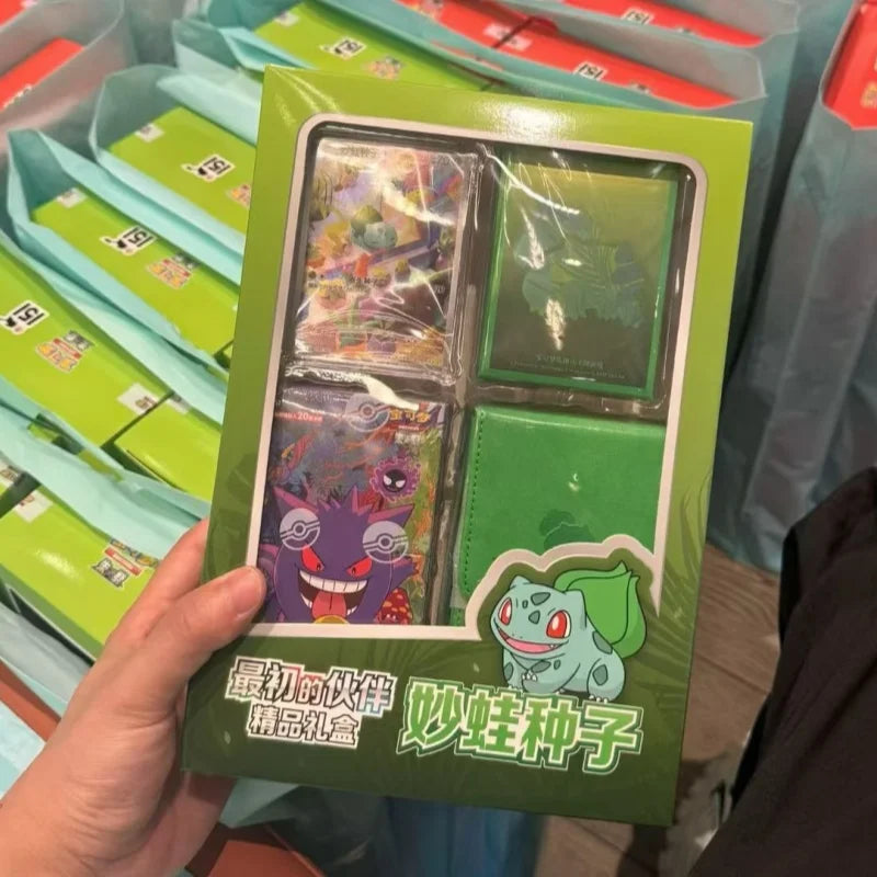 In Stock Original Pokes Trading Cards Ptcg First Partner Gift Box Charmander Squirtle Bulbasaur Card Simplified Chinese Version