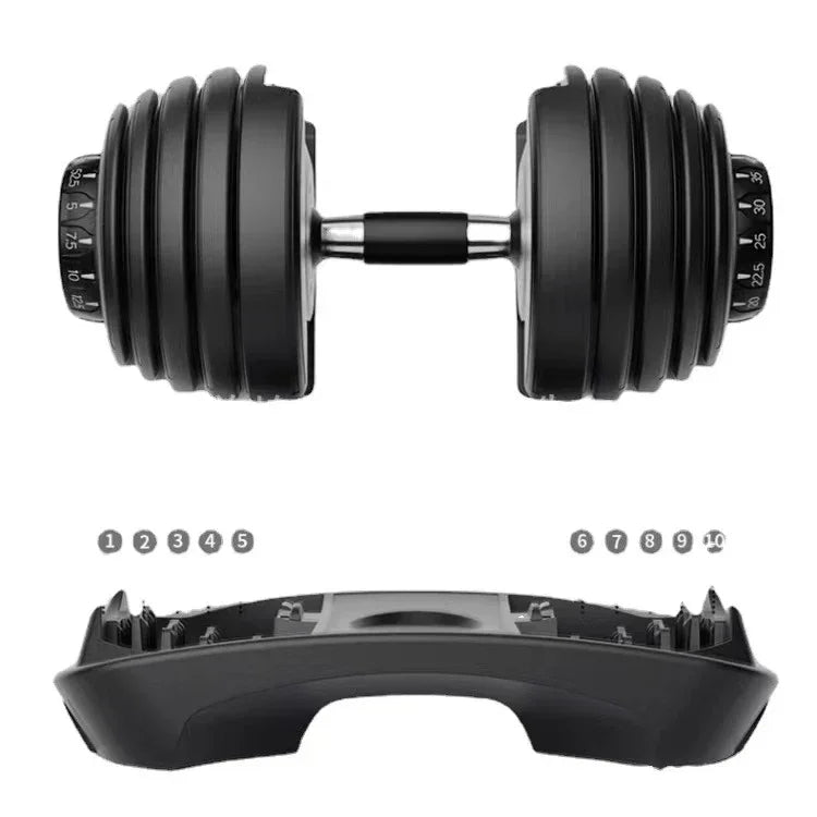 Auf Lager Fitness Freihanteln Langhanteln 24KG 52,5LB Fitnessgeräte Verstellbares Hantelset Für Bodybuilding