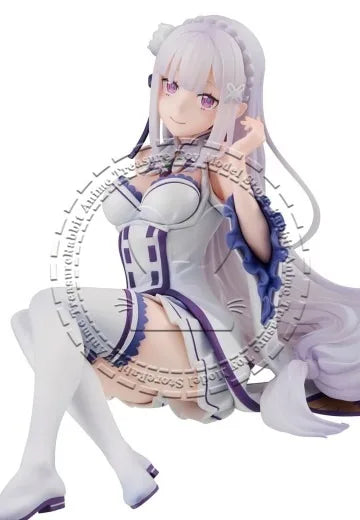 In Stock Original Genuine MegaHouse Palm-Sized Figure Re:ZERO Emilia Non PVC ABS Collectible