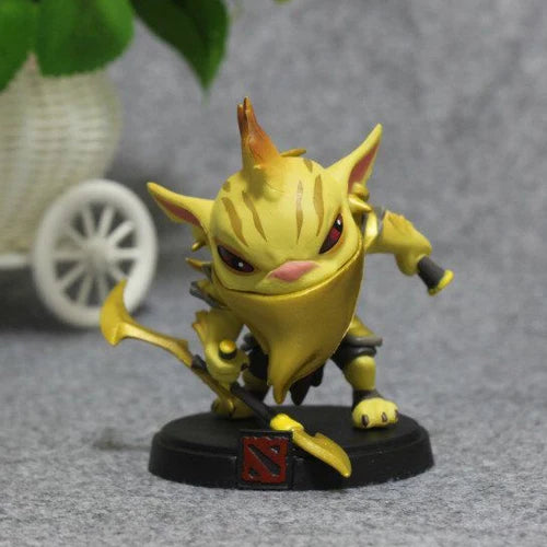 Dota 2 Figure Action Heroes Set Jakiro Shadow Fiend Snapfire Earthshaker Drow Ranger Rubick Treant PVC Q Version 4" Toy Doll