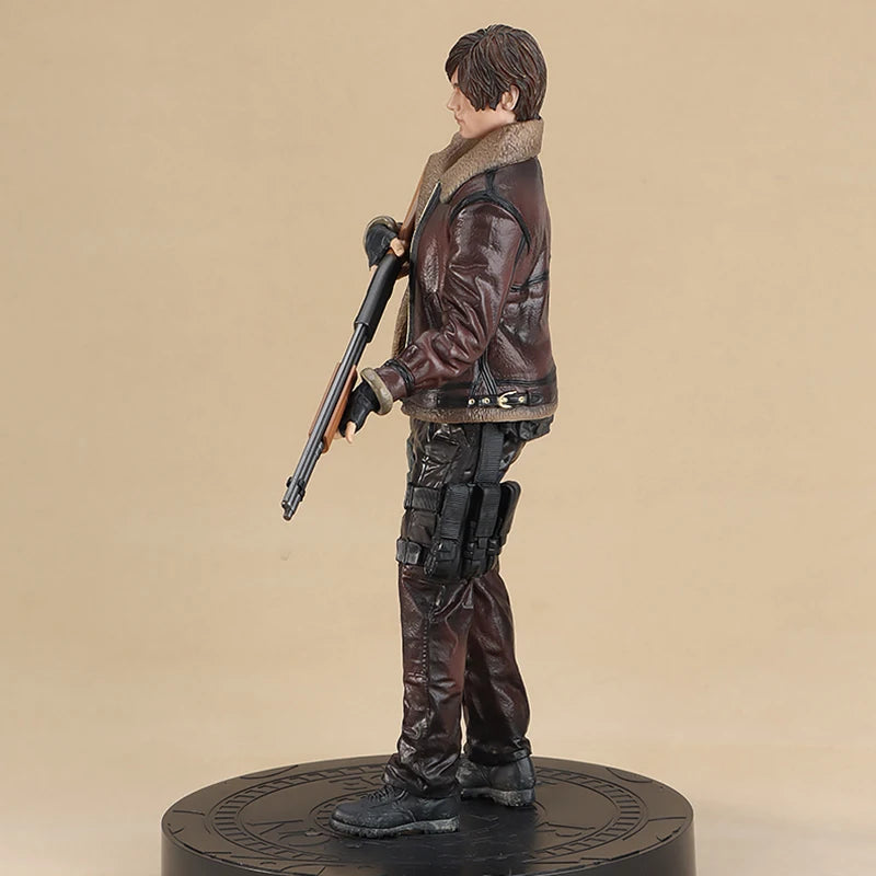 Resident Evil Leon S. Kennedy PVC Actionfigur 33 cm Biohazard Spiel Leder Leon Anime Figur Modell Spielzeug Sammlung Puppe Geschenk