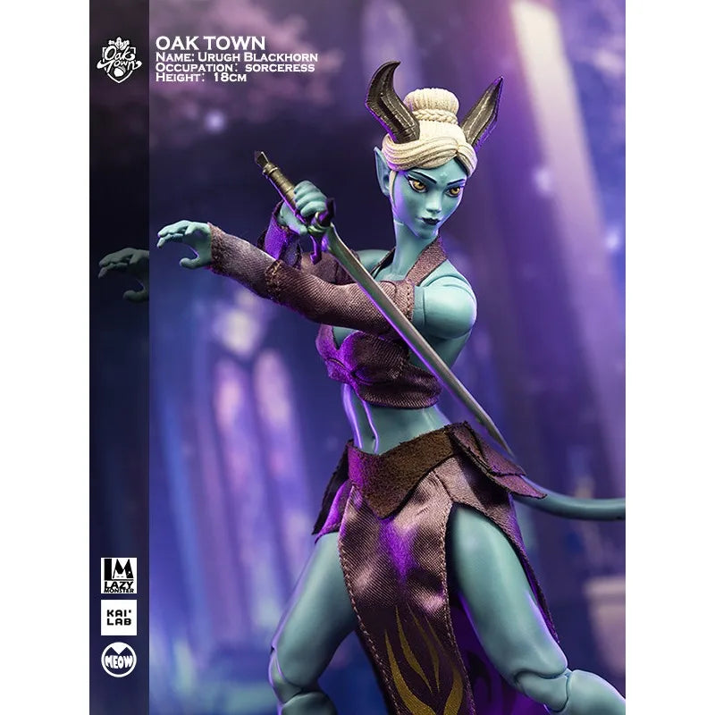 【IN STOCK】 Original Product Oak Town Wave 2 Green-haired Female Elf Blackhorn Draenei 1/12 Action Figure Fan Hobby