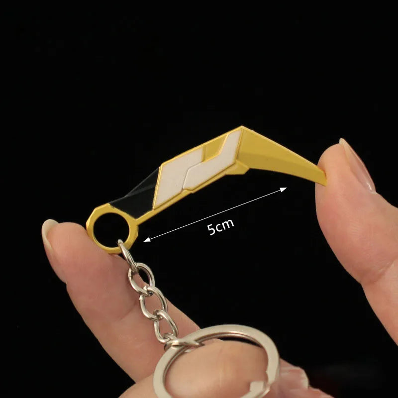 Valorant Karambit Weapon Model Reaver, EP 5 Karambit Toy Sword All Metal Keychain Claw Knives Toy Prop Ornaments Boys Gifts