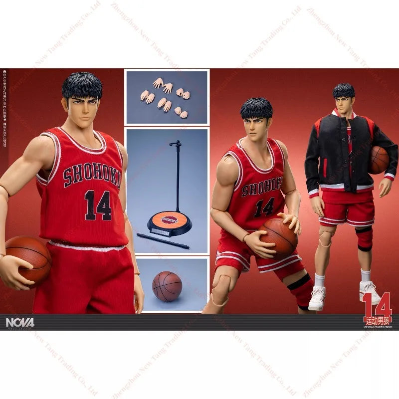 In Stock Original NOVA STUDIO 1/6 No. 14 Sports Boy Slam Dunk Mitsui Hisashi Action Figure Collection of Gifts