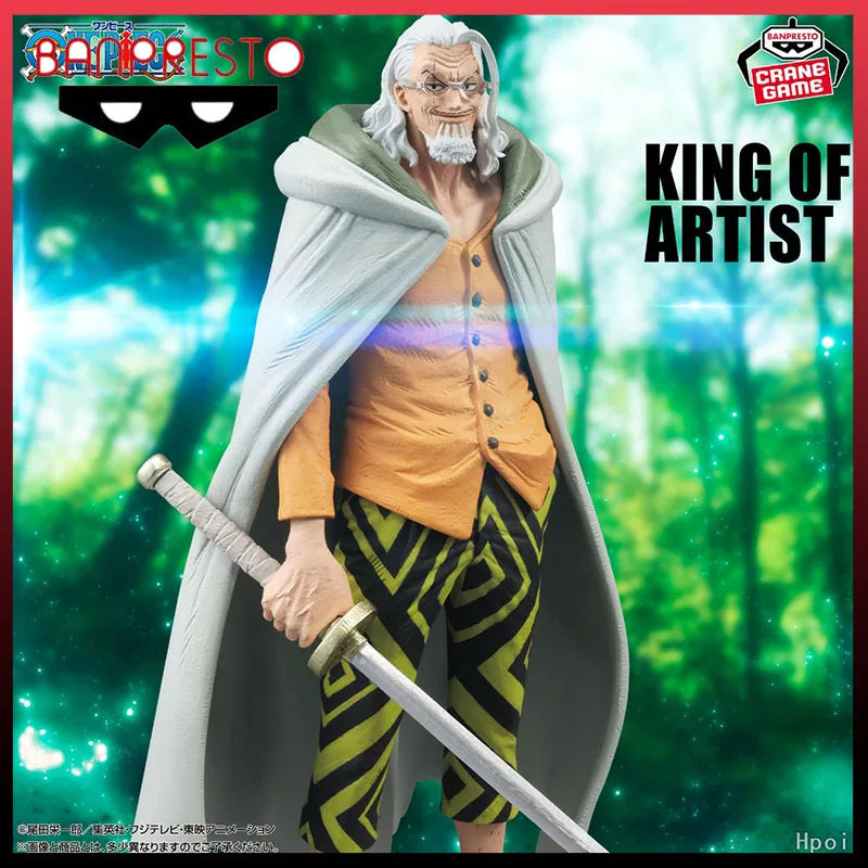 ART KING ONE PIECE SILVERS RAYLEIGH DARK KING 25CM SCALE PVC FIGURE ANIME OFFICIAL COLLECTIBLE WITH BASE original garage kit