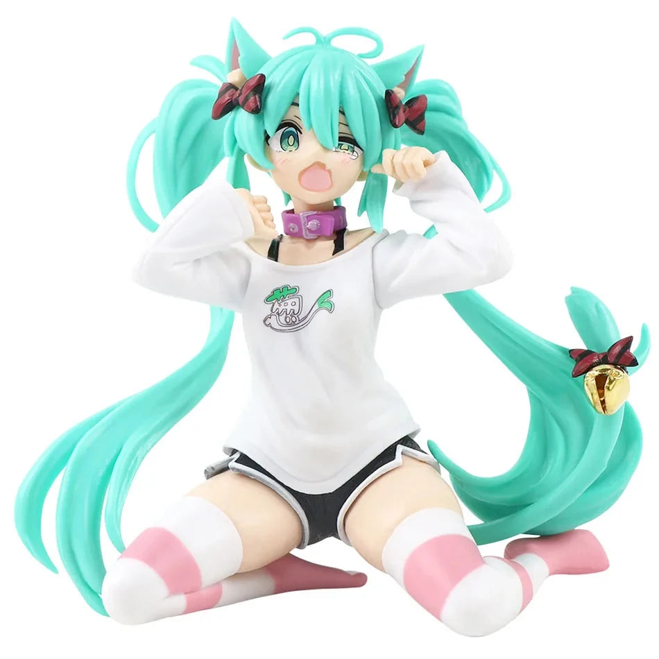 20cm Sexy Girl Hatsune Miku Anime Figure Fashion Subclture Miku Action Figure Christmas Gift PVC Collections Model Doll Toys
