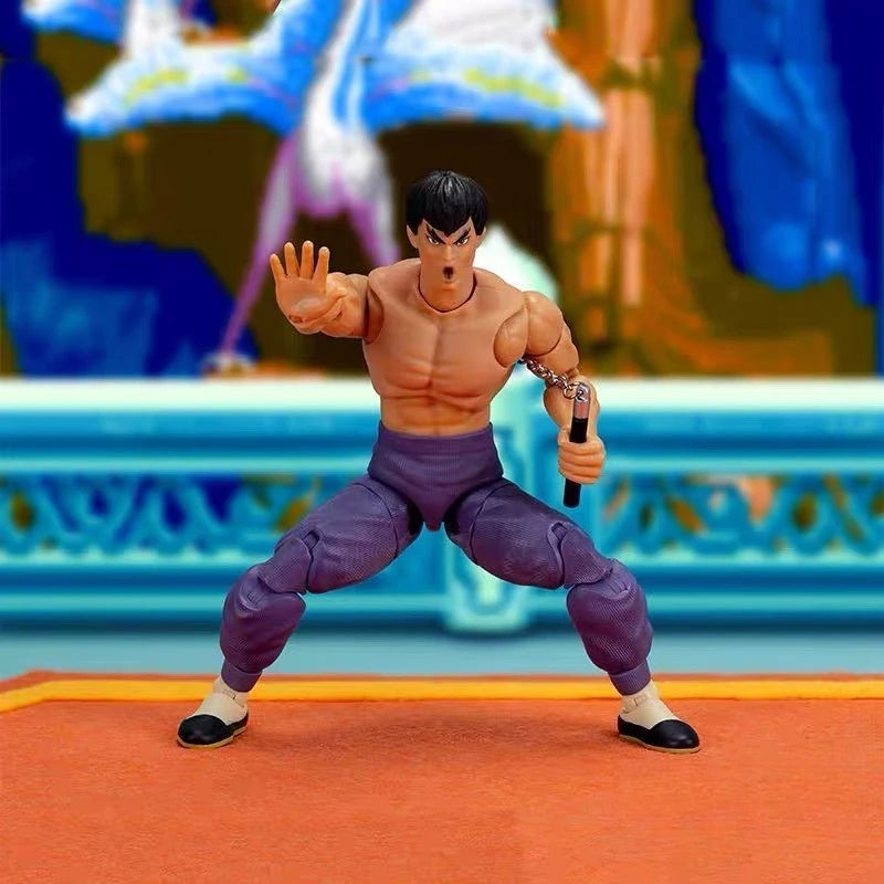 Jada Ultra Street Fighter II M. Bison Fei Long 1/12 Action Figure The Final Challengers Joints Movable Dolls Collectible Toys