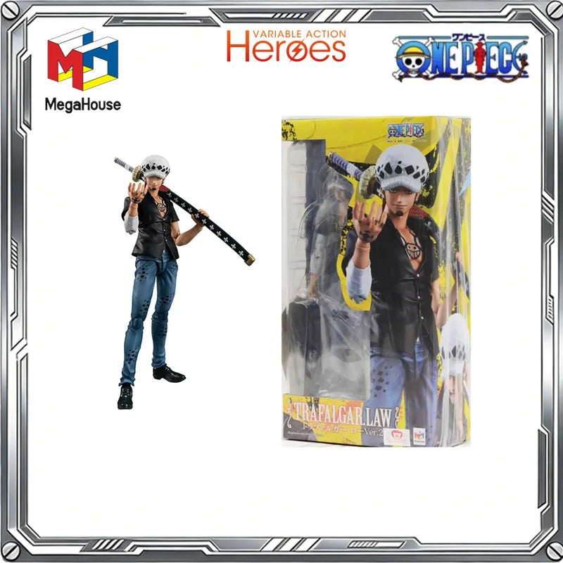 MegaHouse Original Variable Action Heroes One Piece Anime Luffy Shanks Boa Hancock Zoro Robin Action Figure Toys Gifts Model