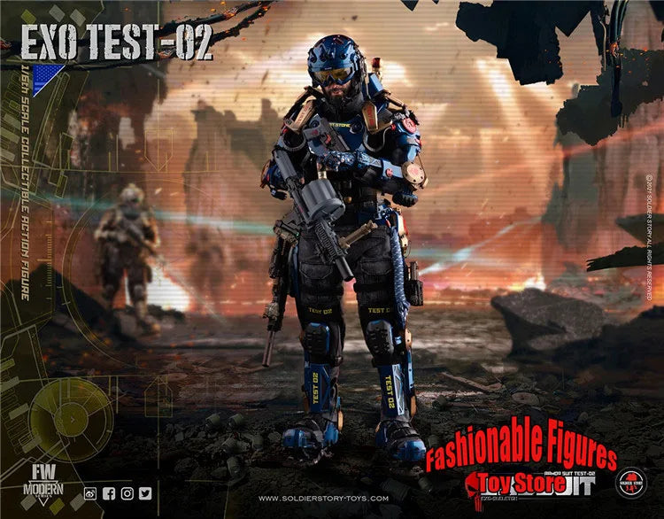 SoldierStory SS125 1/6 Military Combat Doll Exoskeleton Armored Test-02 12Inch Men Soldier Action Figure Model Collection