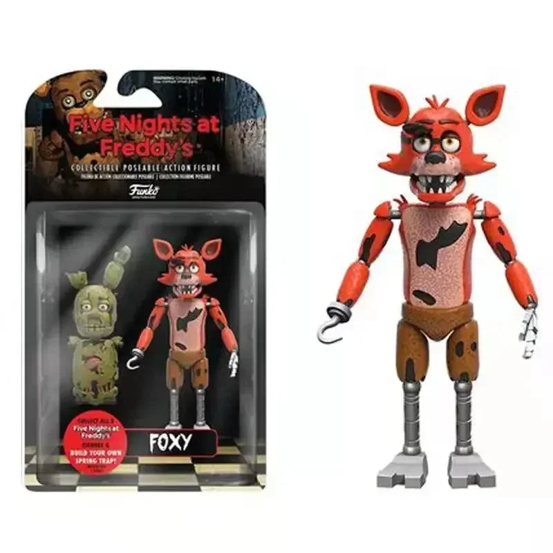 14cm FNAF Figures SUN & MOON Joker Freddy Bonnie Foxy Chica Fazbear Bear Action Figure Movable Figurine Dolls Toys