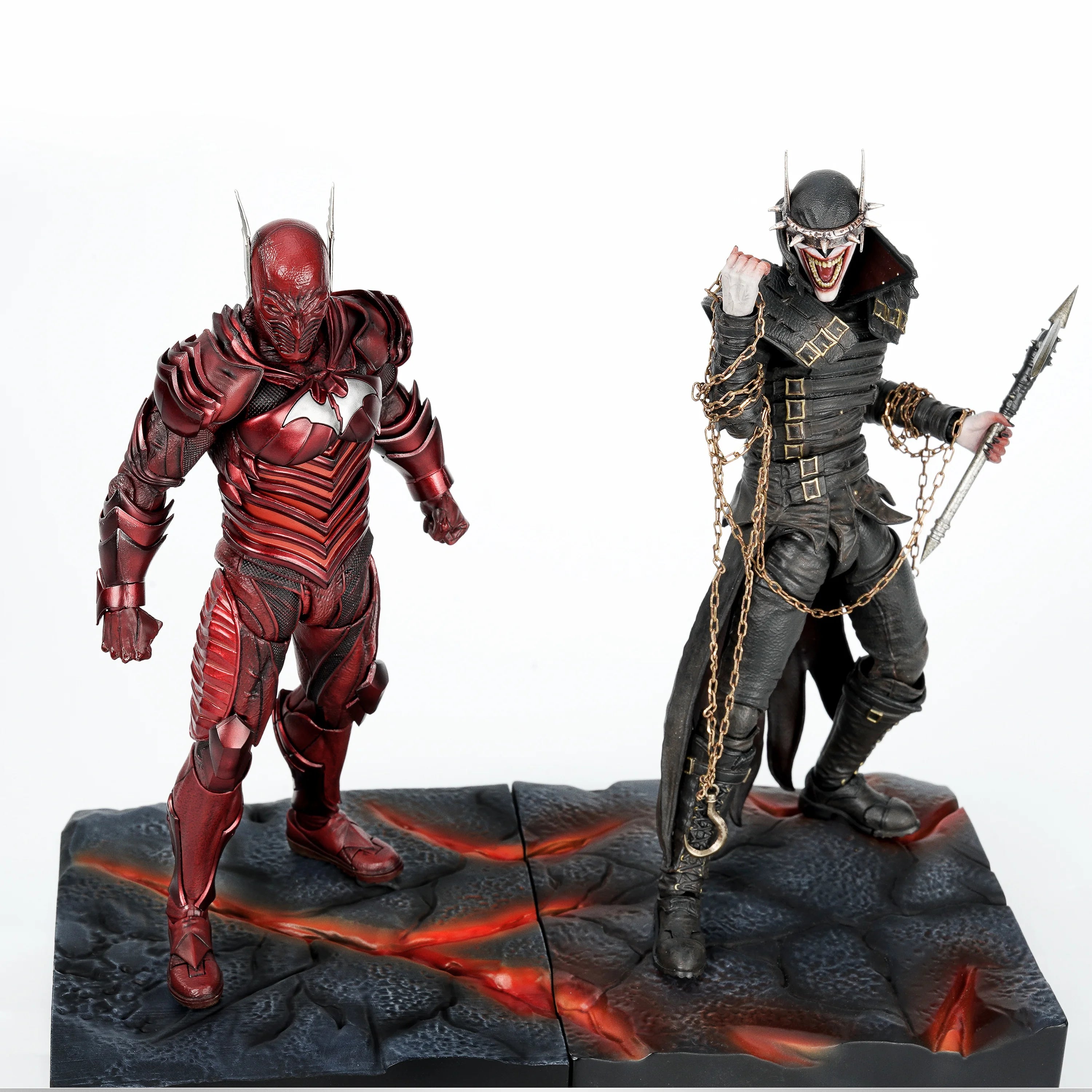 Liangpin Manufacturing Red & Black Death Metal Upf Batman Movable Action Figure Wilderness Culture Collectible Handcraft Figurin