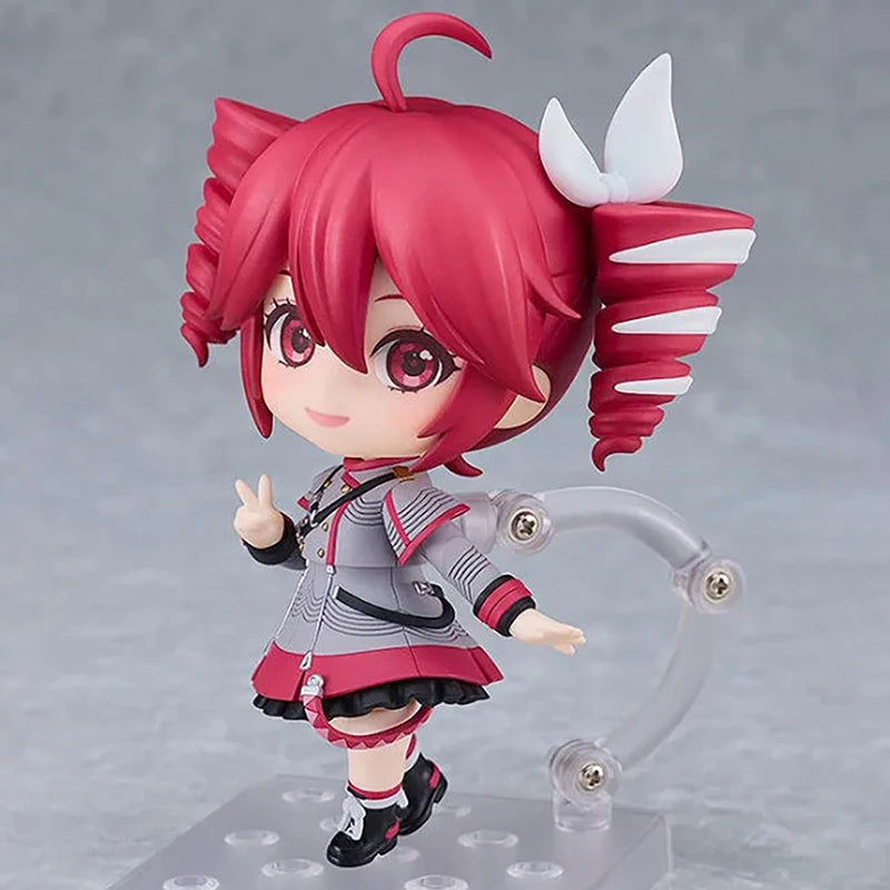 Kasane Teto Action Figures Anime Q Version PVC Doll Model Toy Cosplay Figurine Stand Model Desk Display Decor Standing Xmas Gift