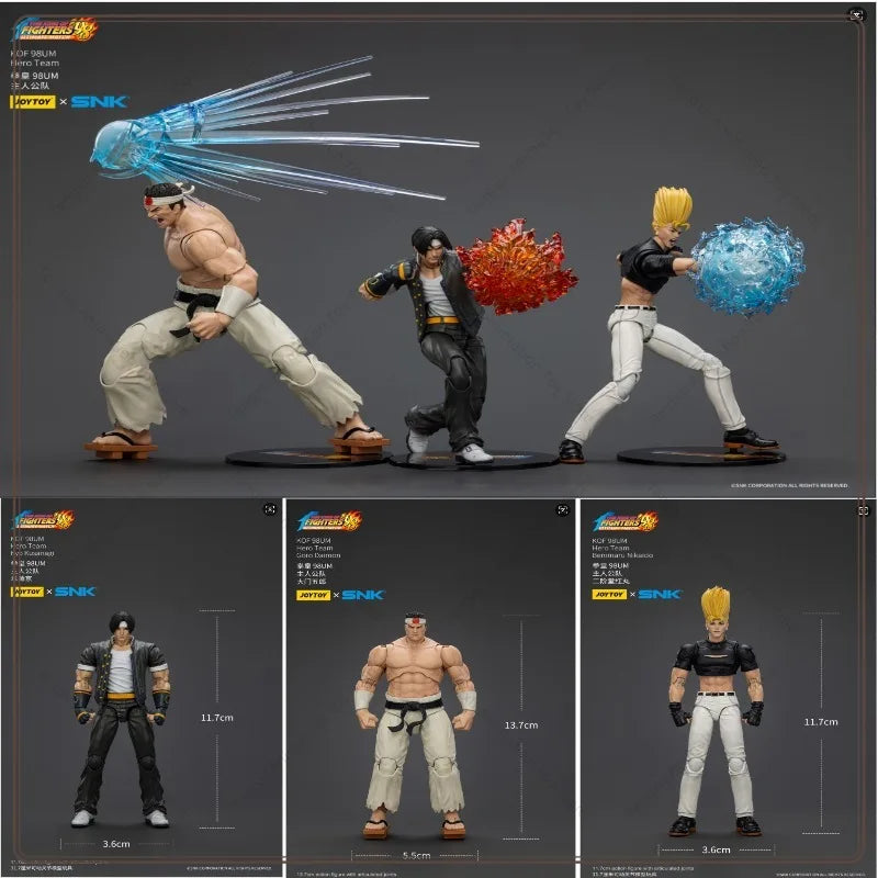 【Shipment at month-end】JOYTOY King of Fighters 98UM Kusanagi Kyo Nikaido Hongmaru Omen Goro The protagonist team Action doll