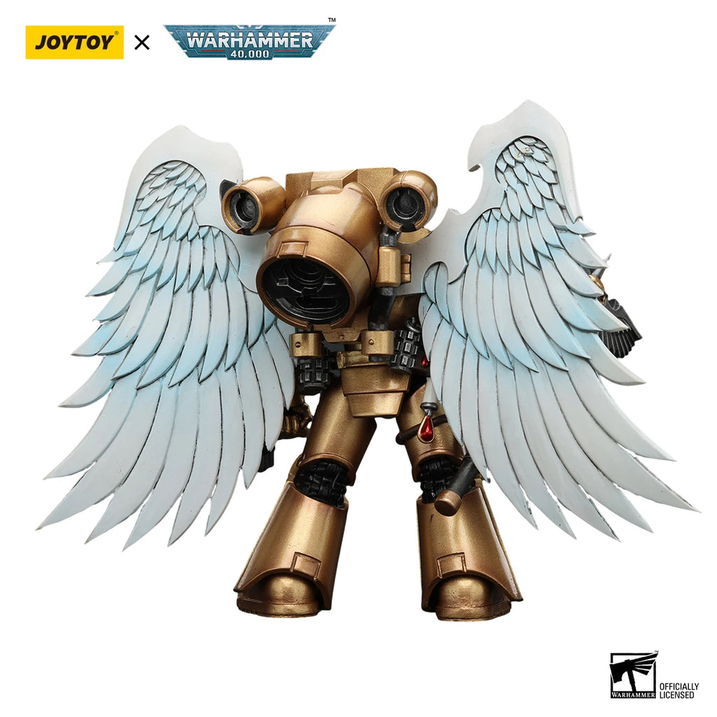 JOYTOY Warhammer 40K 1/18 Action Figure Blood Angels Sanguinary Guard with Encarmine Axe Anime figures Toys Model