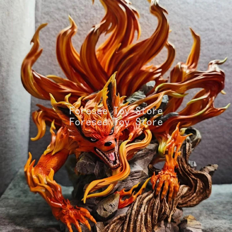 41cm Uzumaki Naruto Nine Tailed Figure NARUTO Ten Years of Perseverance Anime Figures Desktop Decoration Best Gifts for Children