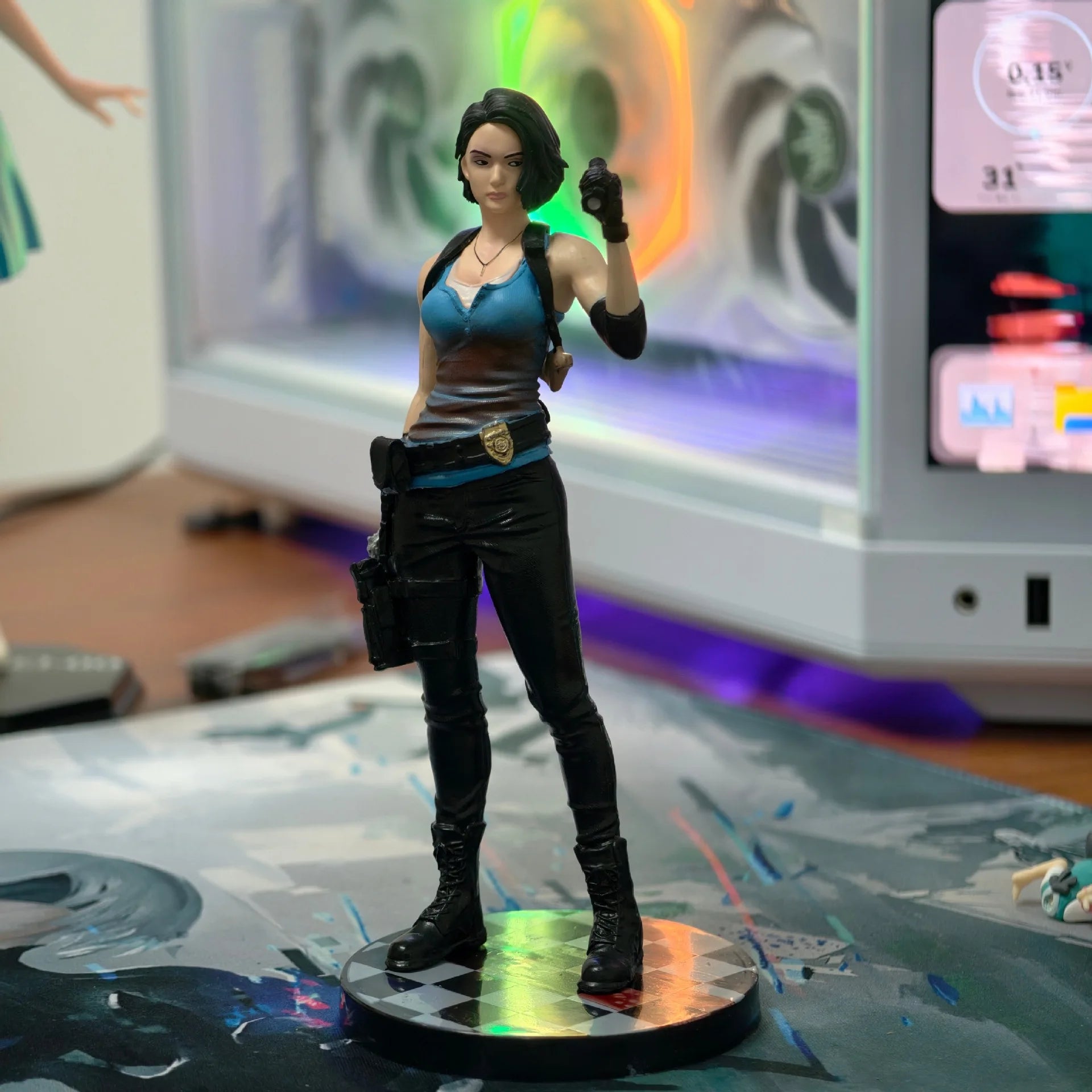 Jill Valentine Figure Leon·S·Kennedy Figures Anime Figurine Model Collection Statue Desk Decoration Toys Doll Birthday Gifts