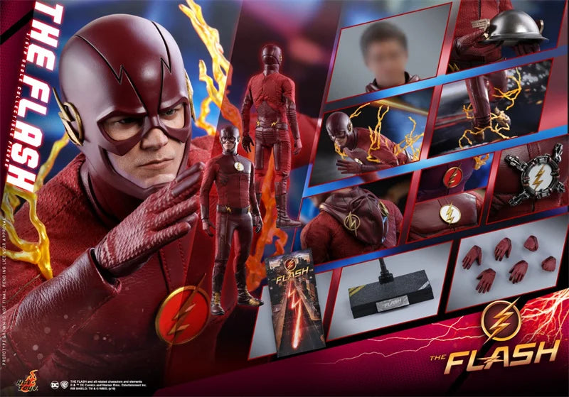 HOTTOYS TMS009 1/6 Scale Male Soldier Grant Gustin The Flash with Special Effects 12" Full Set Collectible Action Figure Model