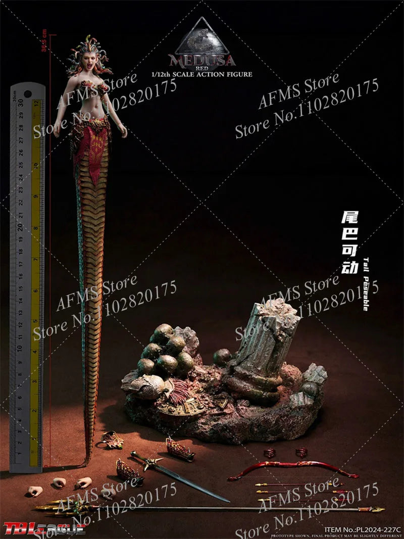 TBLeague PL2024-227 1/12 Scale Collectible Figure Medusa Greek Mythical Snake Haired Witch 6" Women Soldier Action Figure Model