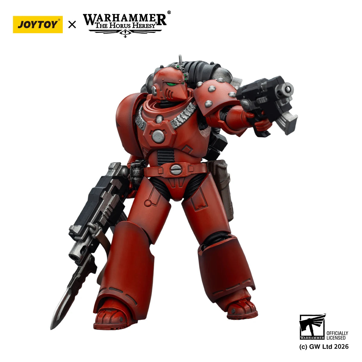 【In Stock】JOYTOY Warhammer 40K Blood Angels MKVI Tactical Legionary 1/18 Action Figure Toys Collection