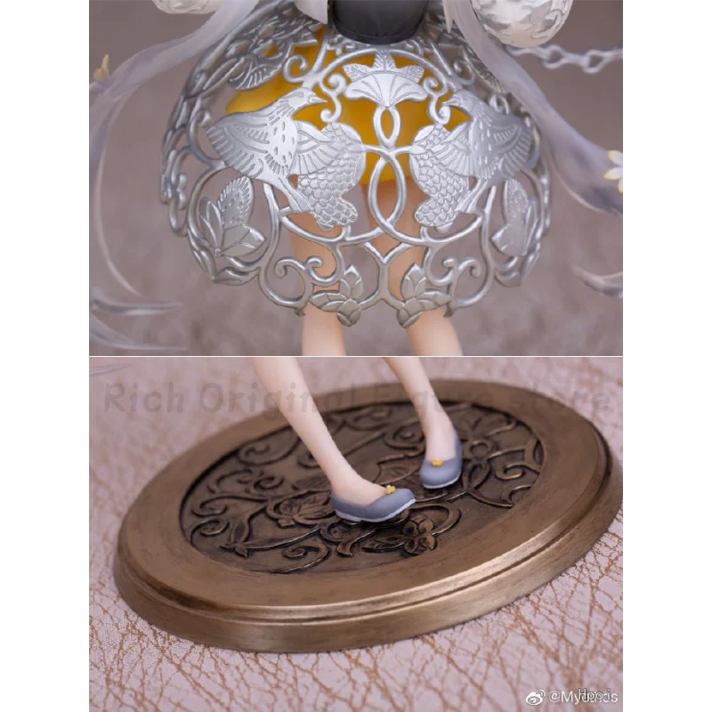 Original in Stock Myethos "National Treasure" Grape Flower and Bird Pattern Silver Sachet Model Toys Ornaments Statue Figures