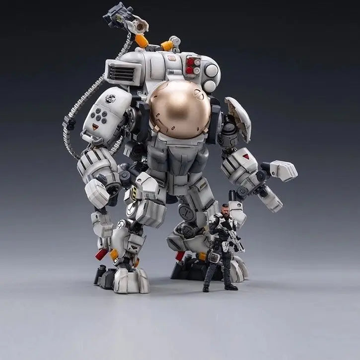Official Genuine Joytoy Mecha, Steel Bone Robot Toy, Full Articulation Indust Equipped  Military Style Collectible Action Figure