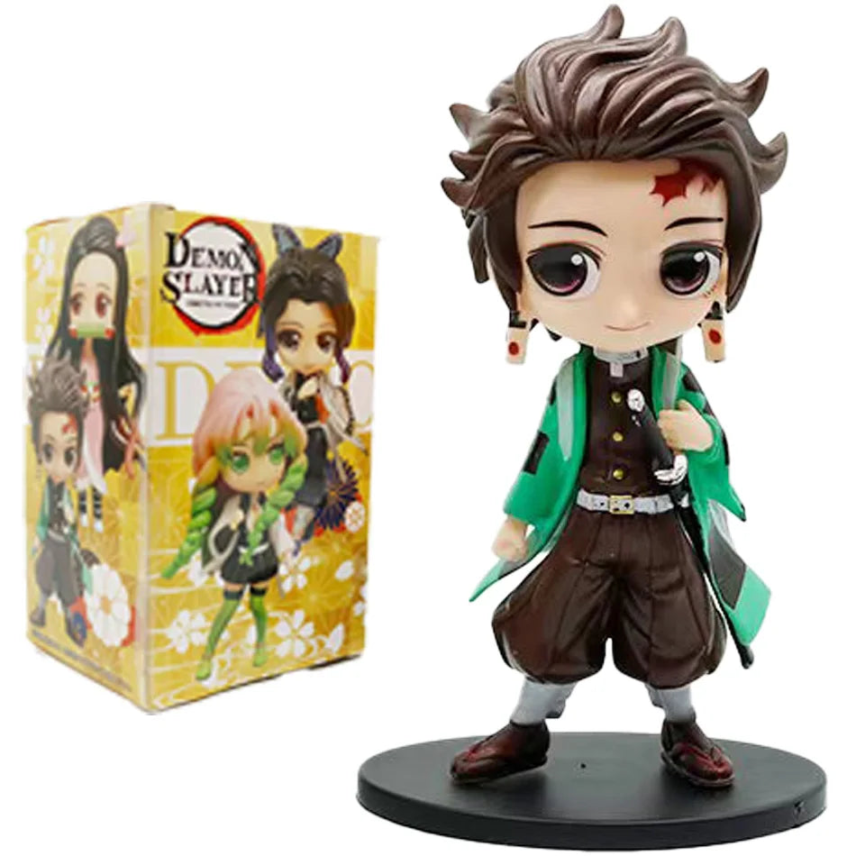 Hot Demon Slayer Blind Box Figure Plum Rain Series Kochou Shinobu Tomioka Giyuu Kanroji Mitsuri 1-8PCS Blind Box Figure Toy Gift