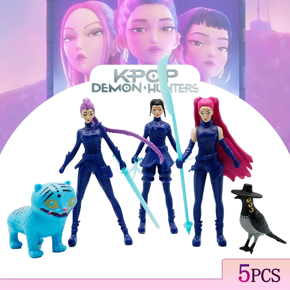 2025 Kpop Demon Hunters Anime Figure Toys Cute PVC Action Figure Model Dolls Children Gift