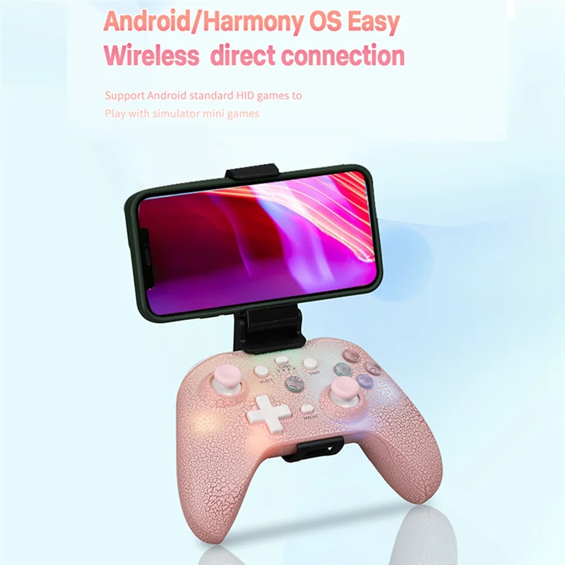 AB25-Ns21 Wireless Game Console+Receiver For Switch/Ps3/Ps4/Android/Ios 6-Axis Gyro Joystick Dual Motor Bluetooth Gamepad Durabl